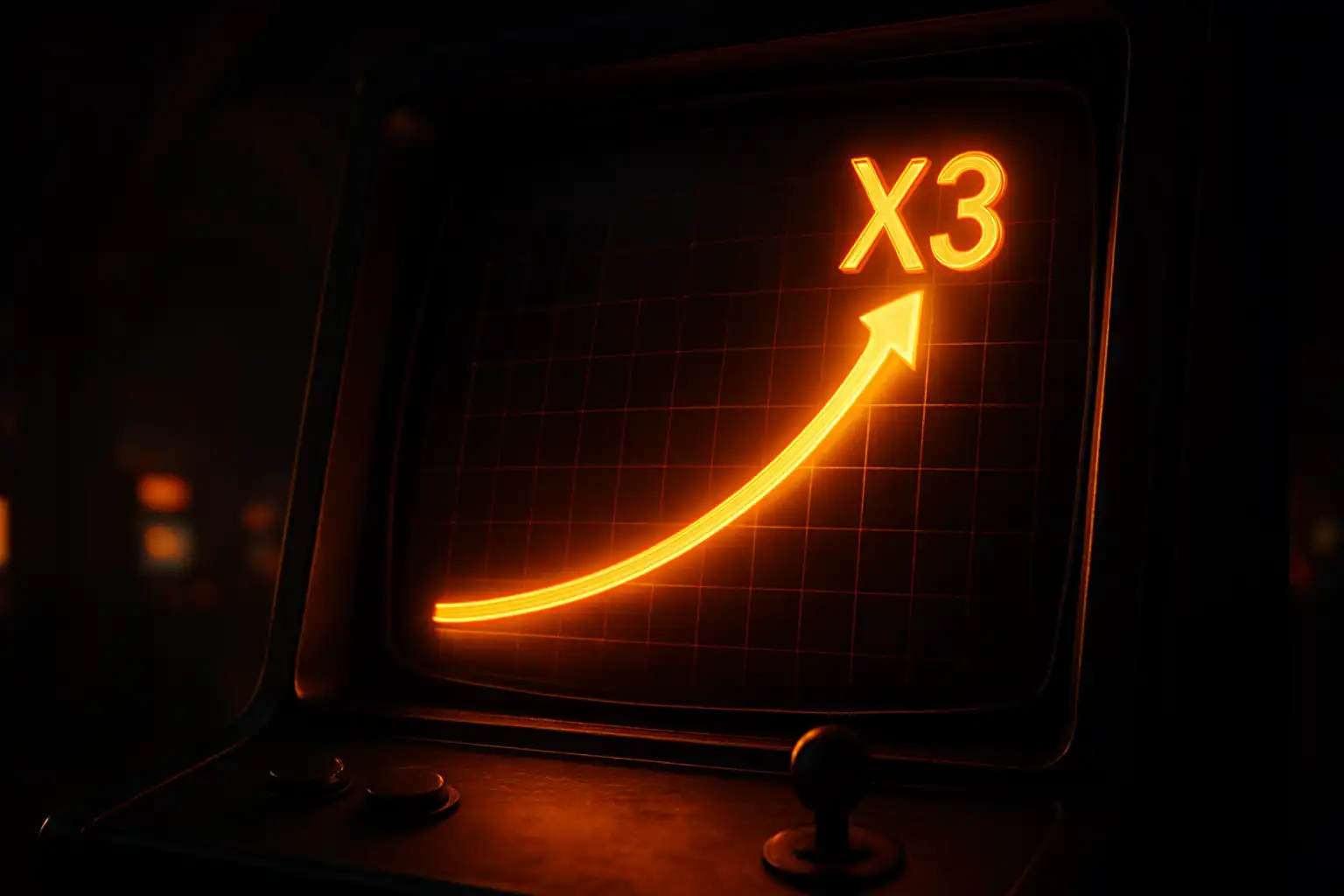 Rising multiplier graph on the MetroBetz Crash game screen